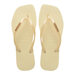 Square Havaianas Slim Square Logo Metallic Mujer