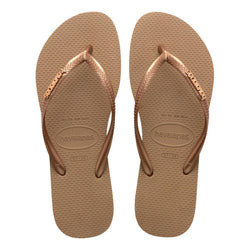 Sandalias Havaianas Slim Logo Metallic Mujer