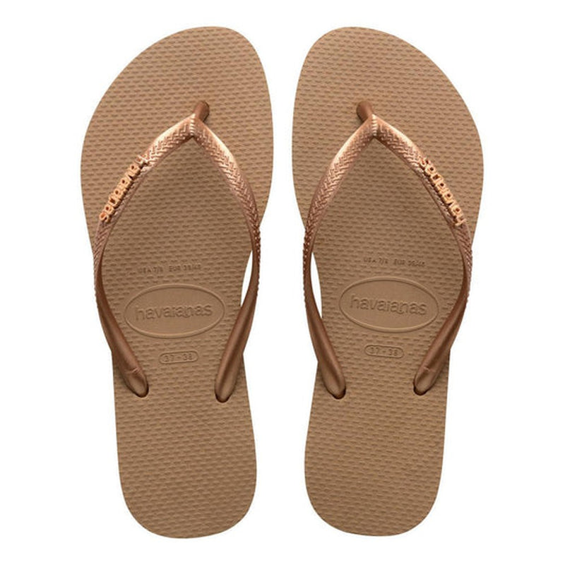 Sandalias Havaianas Slim Logo Metallic Mujer